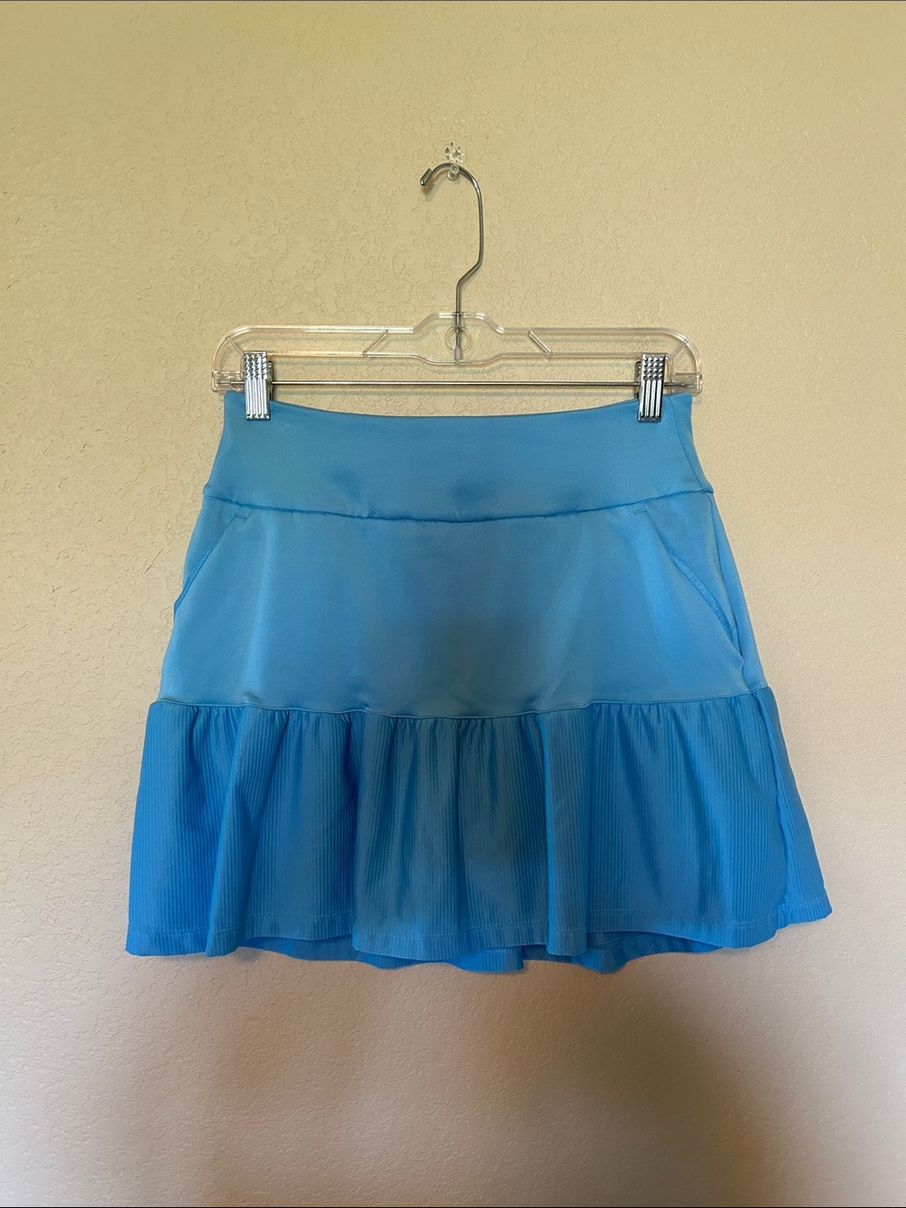 Adidas Blue Tennis Golf Athletic Skort XS Pleated Ruffle Skirt with Shorts